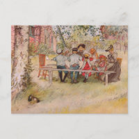 Breakfast Under the Big Birch by Carl Larsson