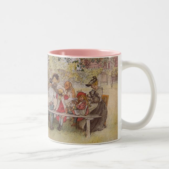 Breakfast Under the Big Birch Two-Tone Coffee Mug (Right)