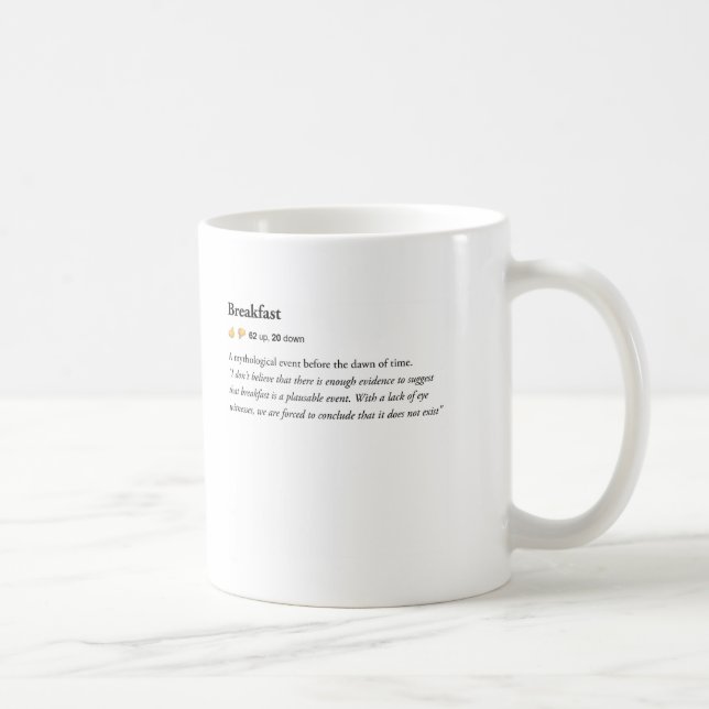 breakfast - Urban Dictionary mug (Right)