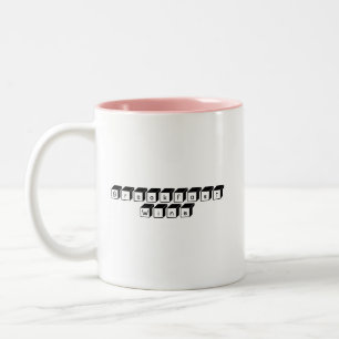 Breakfast Wine Funny Cute Trendy Quote gift Two-Tone Coffee Mug