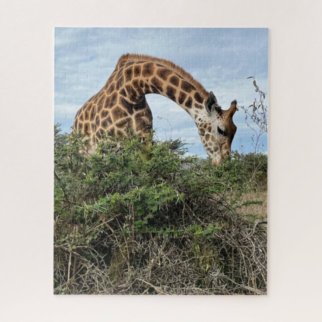 Breakfast with a Giraffe Jigsaw Puzzle (Vertical)