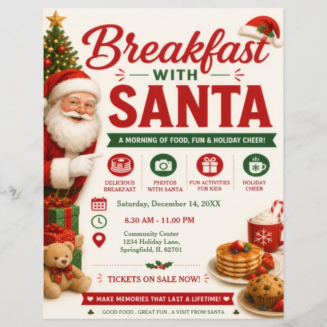 Breakfast with Santa Flyer (Front)
