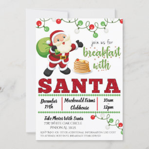 Breakfast With Santa Invitation