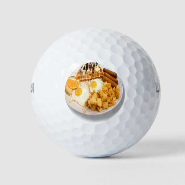 Breakfast with Waffles Golf Balls (Front)