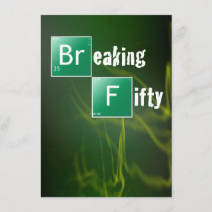 Breaking 50th Birthday Party Invitation