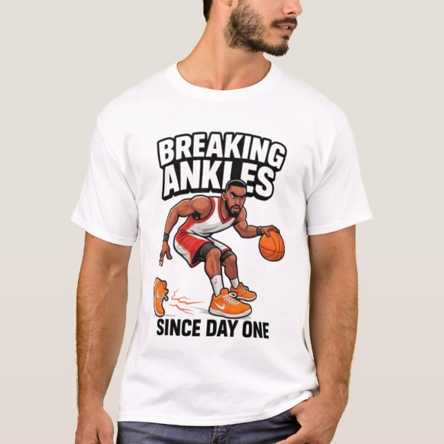 Breaking Ankles Basketball Streetwear gym gift T-Shirt (Front)