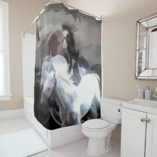 Breaking Away - Wild Horses Shower Curtain