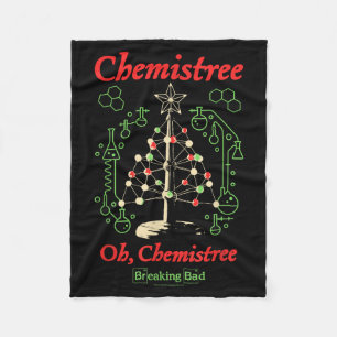 Breaking Bad Oh Chemistree Funny Christmas Science Fleece Blanket