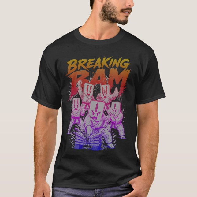 Breaking BAM, Mahjong Humour T-Shirt (Front)