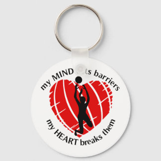 Breaking Barriers Girls Volleyball Keychains