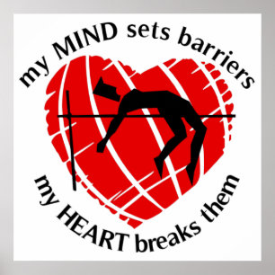 Breaking Barriers High Jumper Poster