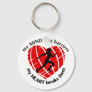Breaking Barriers Lady Runner Keychain