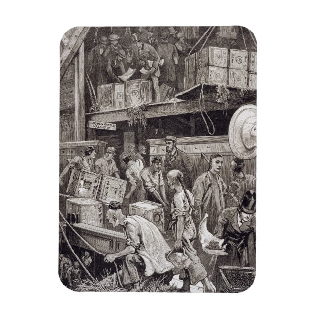 Breaking Bulk on Board a Tea Ship in the London Do Magnet (Vertical)