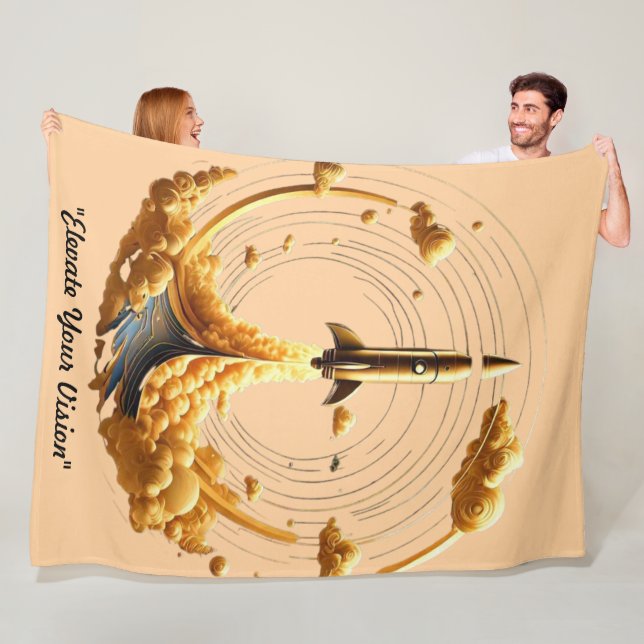 "Breaking Cosmic Barriers" Fleece Blanket (In Situ)