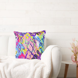 Breaking Free: Abstract Art Cushion