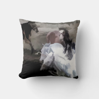 Breaking Free - Wild Horses Cushion