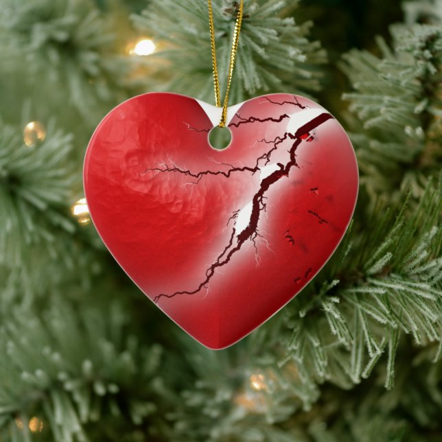 Breaking Heart Ceramic Tree Decoration (Tree)