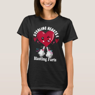 Breaking Hearts and Blasting Farts VALENTINES DAY  T-Shirt