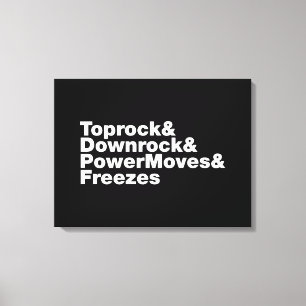 Breaking Moves (Breakdancing) Canvas Print