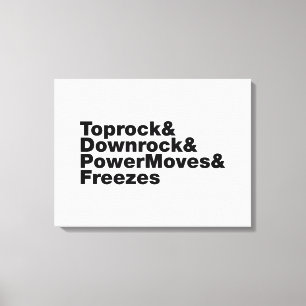 Breaking Moves (Breakdancing) Canvas Print