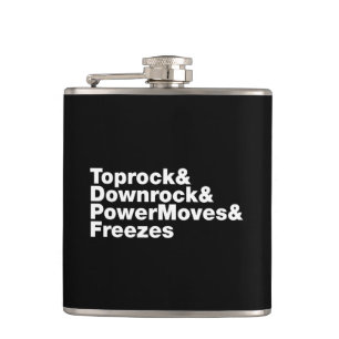 Breaking Moves (Breakdancing) Hip Flask
