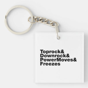 Breaking Moves (Breakdancing) Key Ring