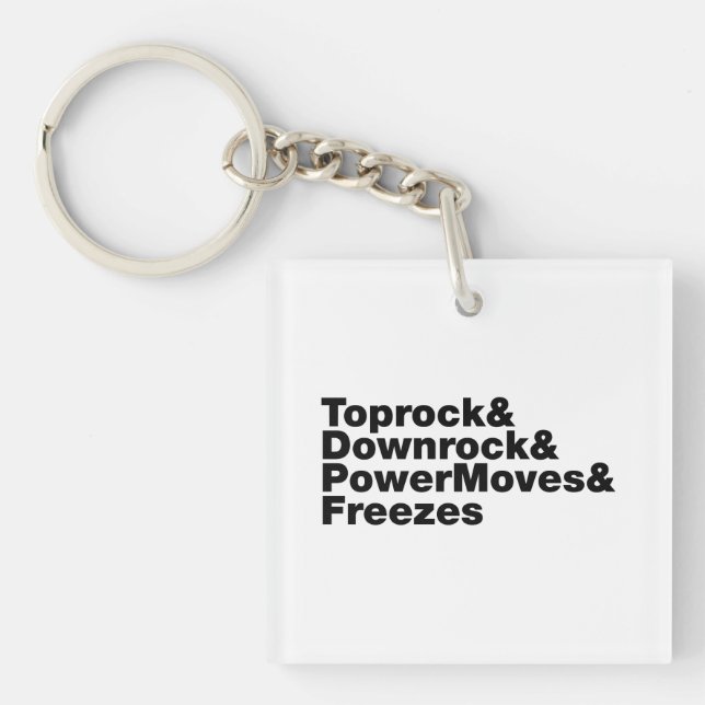 Breaking Moves (Breakdancing) Key Ring (Front)