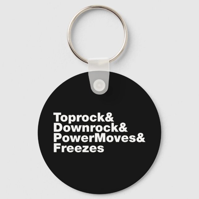 Breaking Moves (Breakdancing) Key Ring (Front)