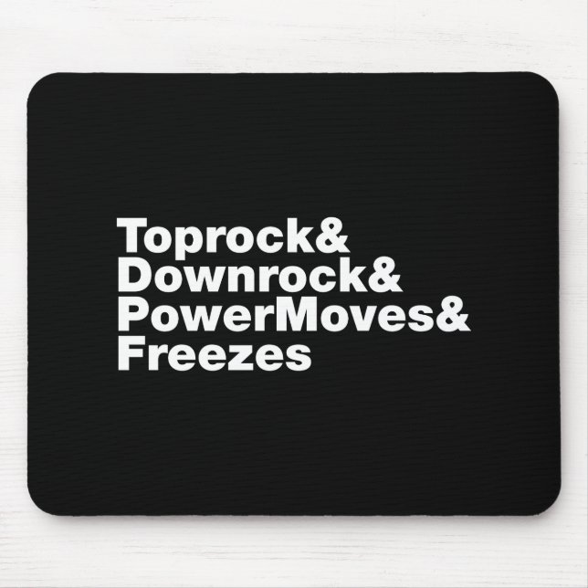 Breaking Moves (Breakdancing) Mouse Mat (Front)