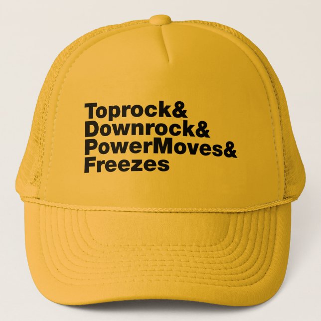 Breaking Moves (Breakdancing) Trucker Hat (Front)