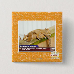 Breaking News 15 Cm Square Badge