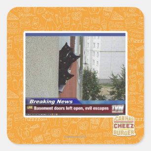Breaking News 2 Square Sticker