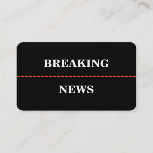 Breaking News Business Card