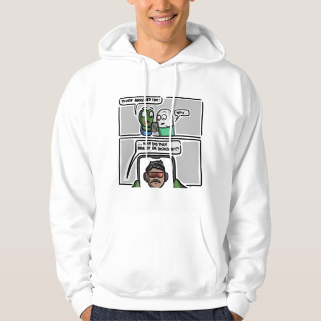 “Breaking News Confusion”  T-Shirt Hoodies (Front)
