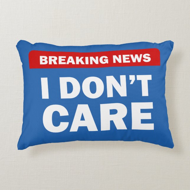 Breaking News Decorative Cushion (Front)