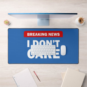 Breaking News Desk Mat