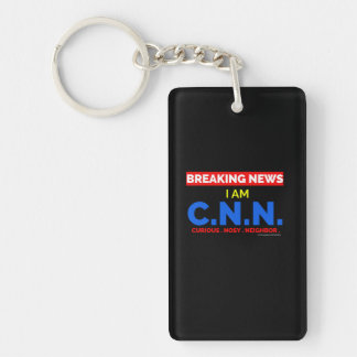 Breaking News: I am Curious Nosy Neighbour (C.N.N. Key Ring