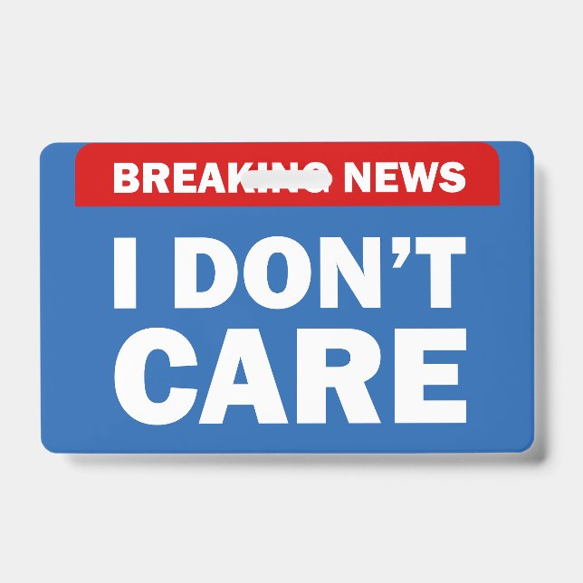 Breaking News ID Badge (Front)