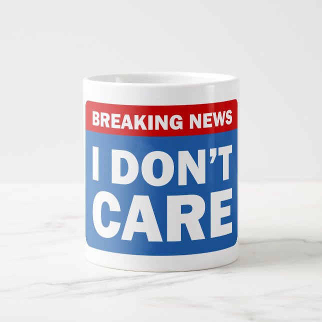 Breaking News Large Coffee Mug (Front)