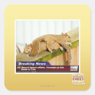 Breaking News Square Sticker