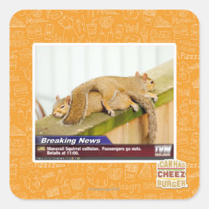 Breaking News Square Sticker