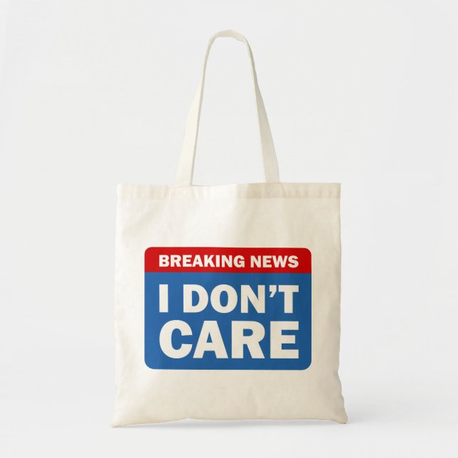 Breaking News Tote Bag (Front)