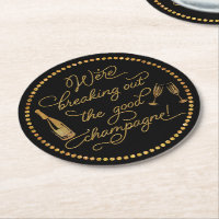 Breaking Out The Good Champagne Gold & Black Party
