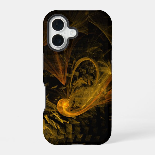 Breaking Point Abstract Art iPhone 16 Case (Back)