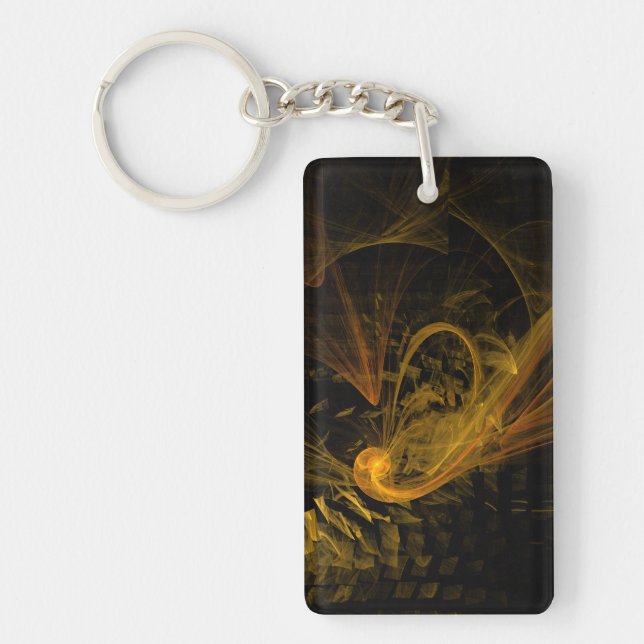 Breaking Point Abstract Art Key Ring (Front)