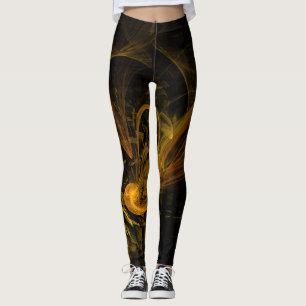 Breaking Point Abstract Art Leggings