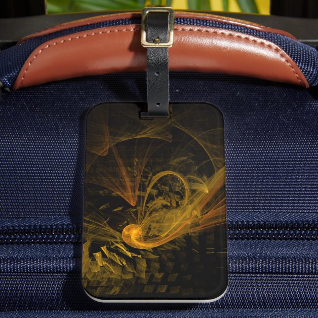 Breaking Point Abstract Art Luggage Tag (Front Insitu 2)