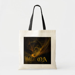 Breaking Point Abstract Art Monogram Bag