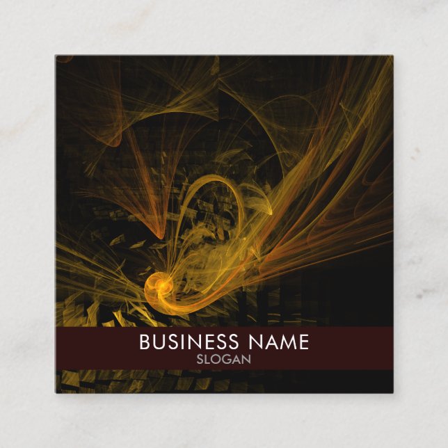 Breaking Point Abstract Art Professional Square Business Card (Front)