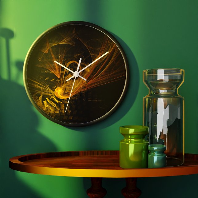 Breaking Point Abstract Art Round Large Clock (Breaking Point Abstract Art Round Clock)